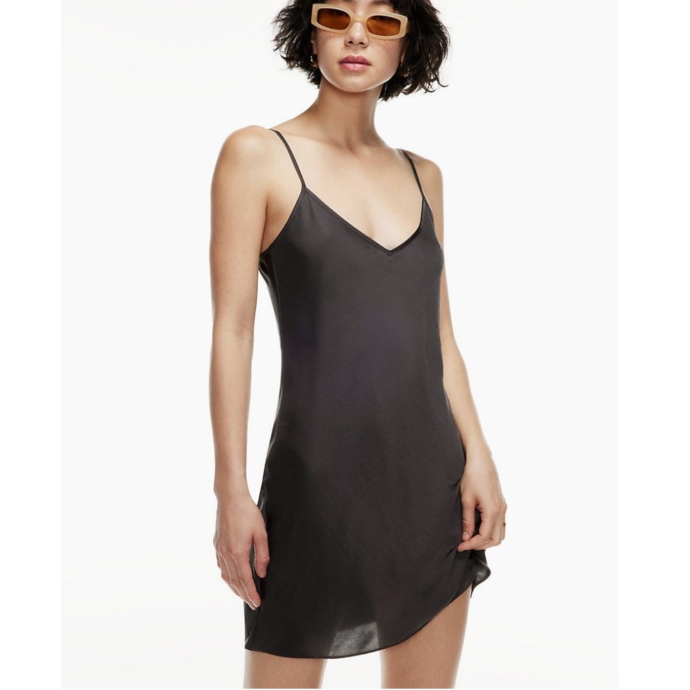 Artizia Wilfred Only Slip Mini Dress - Black - Size Medium